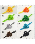 Beautiful Satin Ribbon Multilayer Flower Rhinestone Headband (17 Colours)